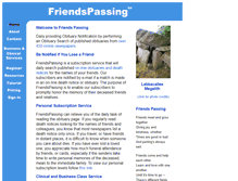 Tablet Screenshot of friendspassing.com